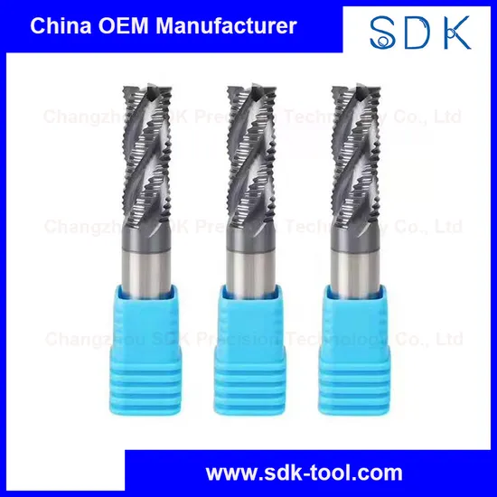 Standard HRC45~HRC65 Solid Carbide Roughing End Mill Cutter for Steels
